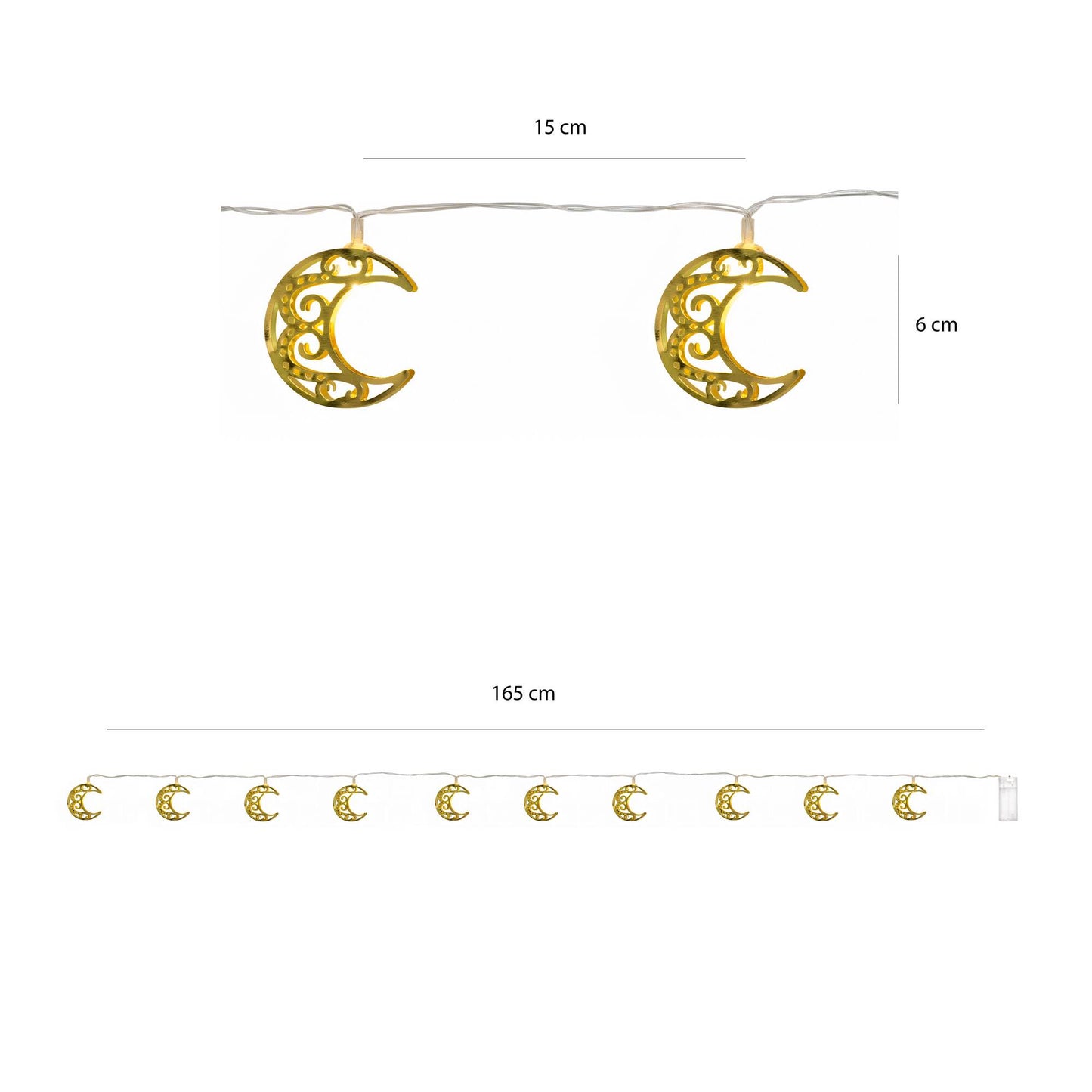 زينة مضيئة - هلال صغيرة