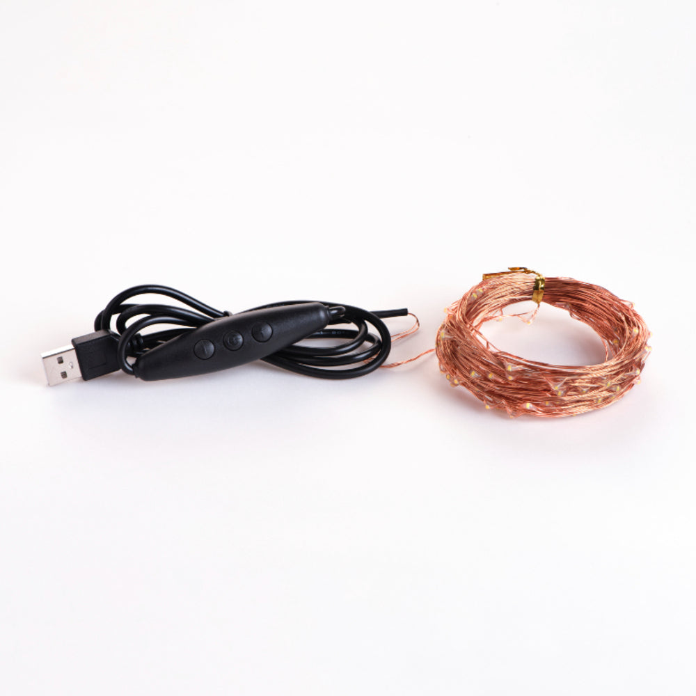 زينة مضيئة - سلسلة أضواء 10 م (USB)