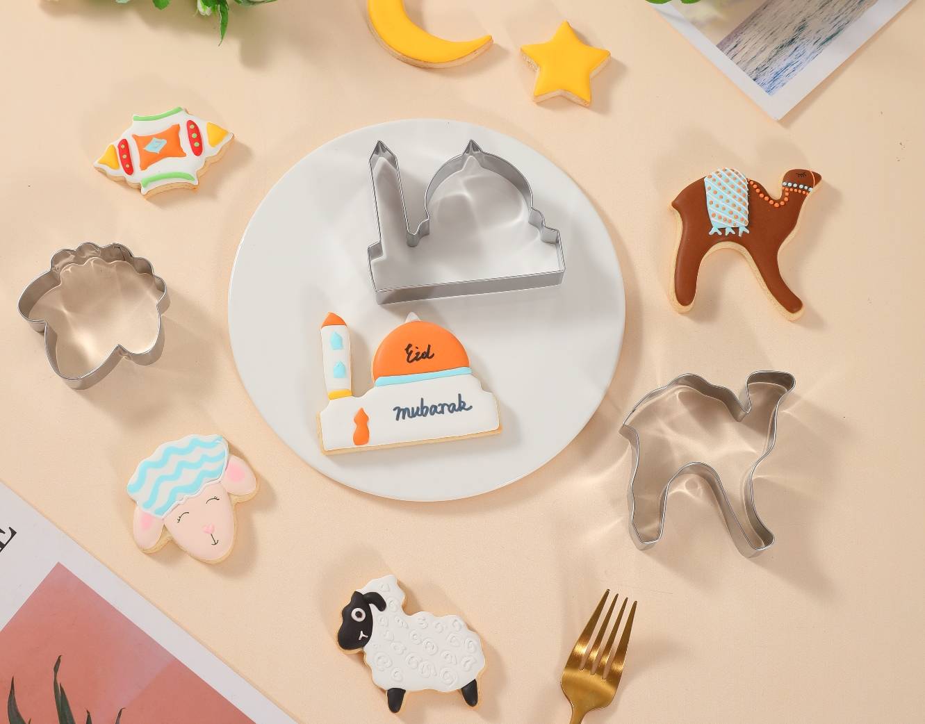 طقم قوالب تقطيع البسكويت - 7 قطع