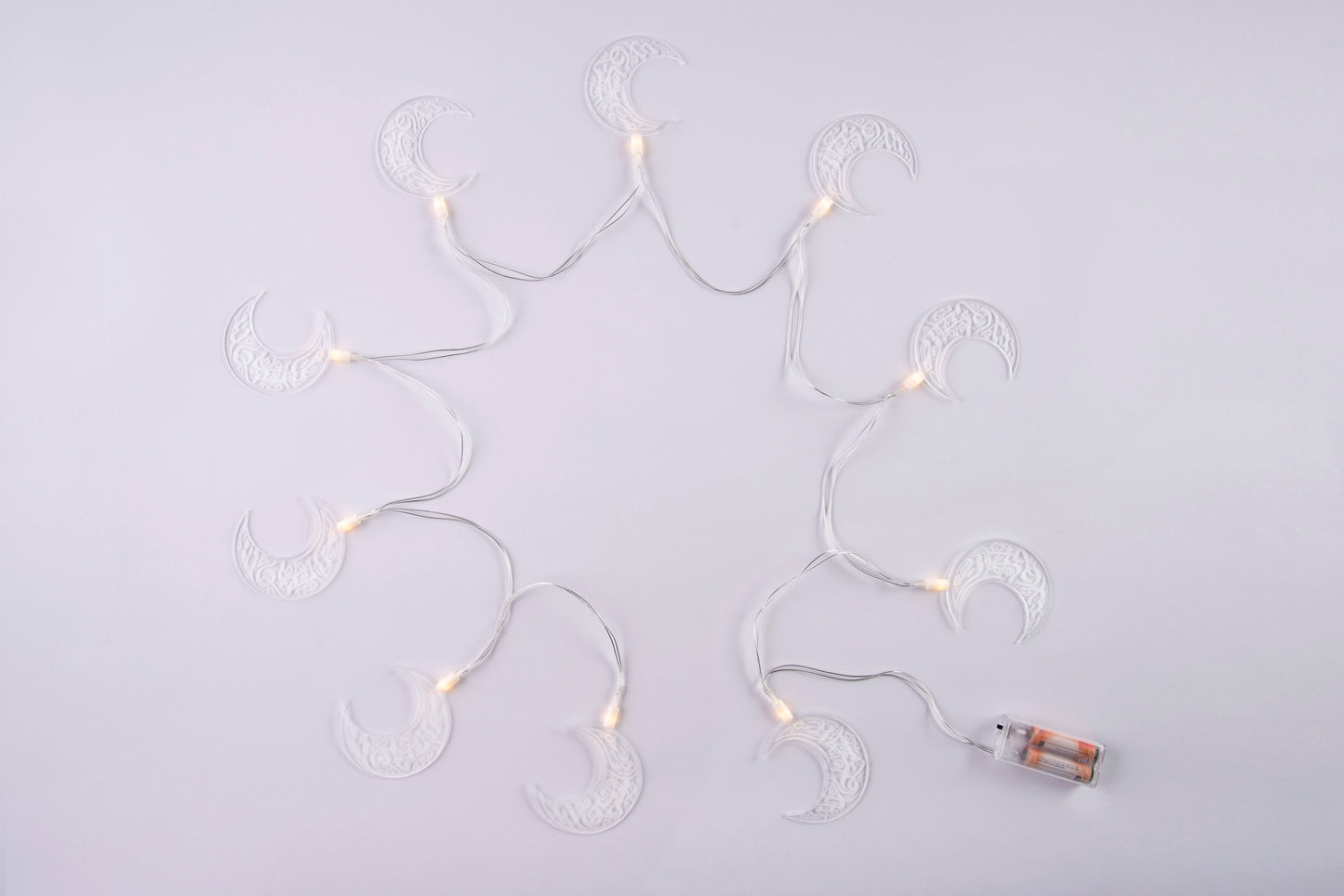 سلسلة أضواء هلال رمضان الأكريليكية الرائعة