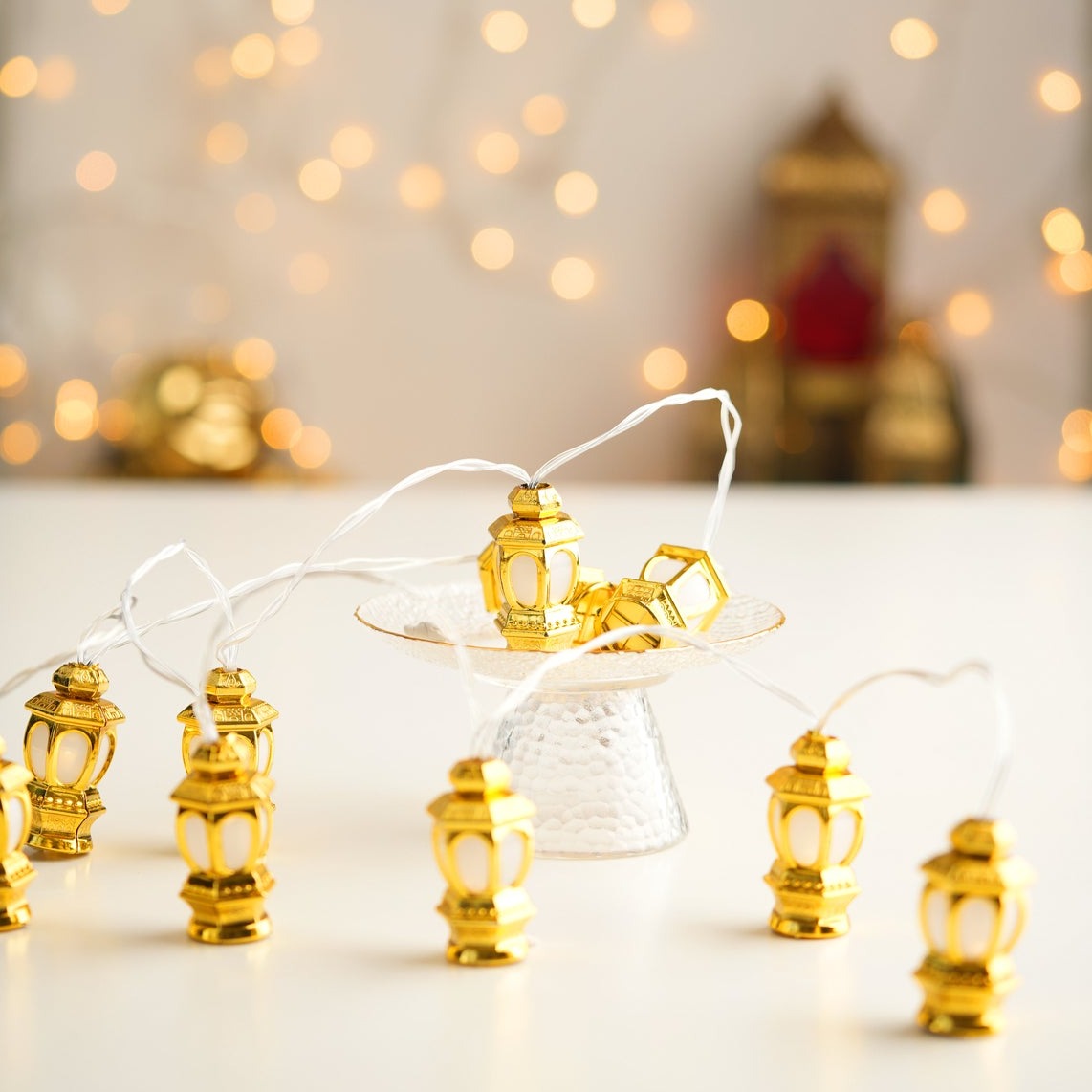 Ramadan Golden Lantern Light String