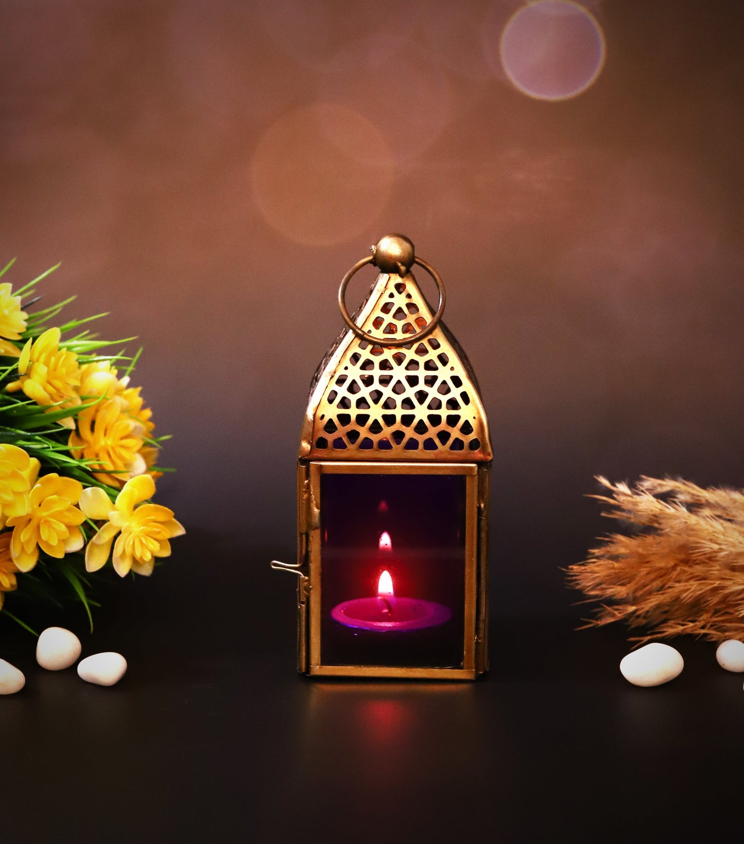 فانوس يدوي أصلي، حجم صغير، باللون البنفسجي