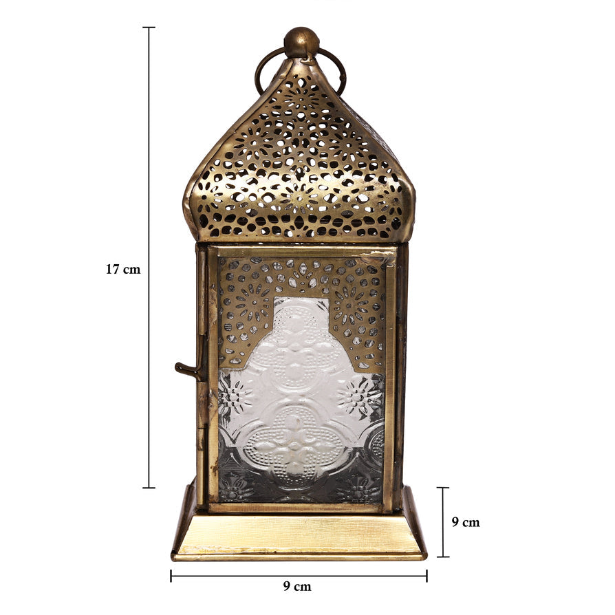 فانوس يدوي أصلي، حجم صغير، بزجاج شفاف