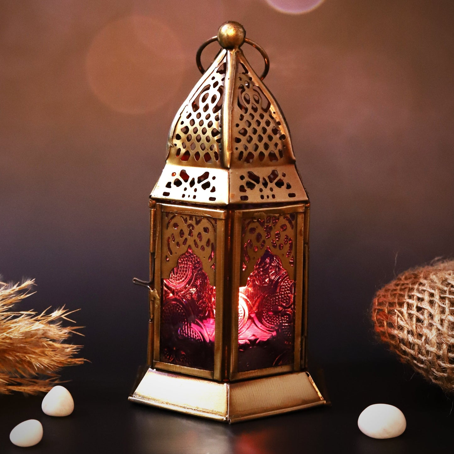 فانوس يدوي أصلي، حجم صغير، باللون البنفسجي