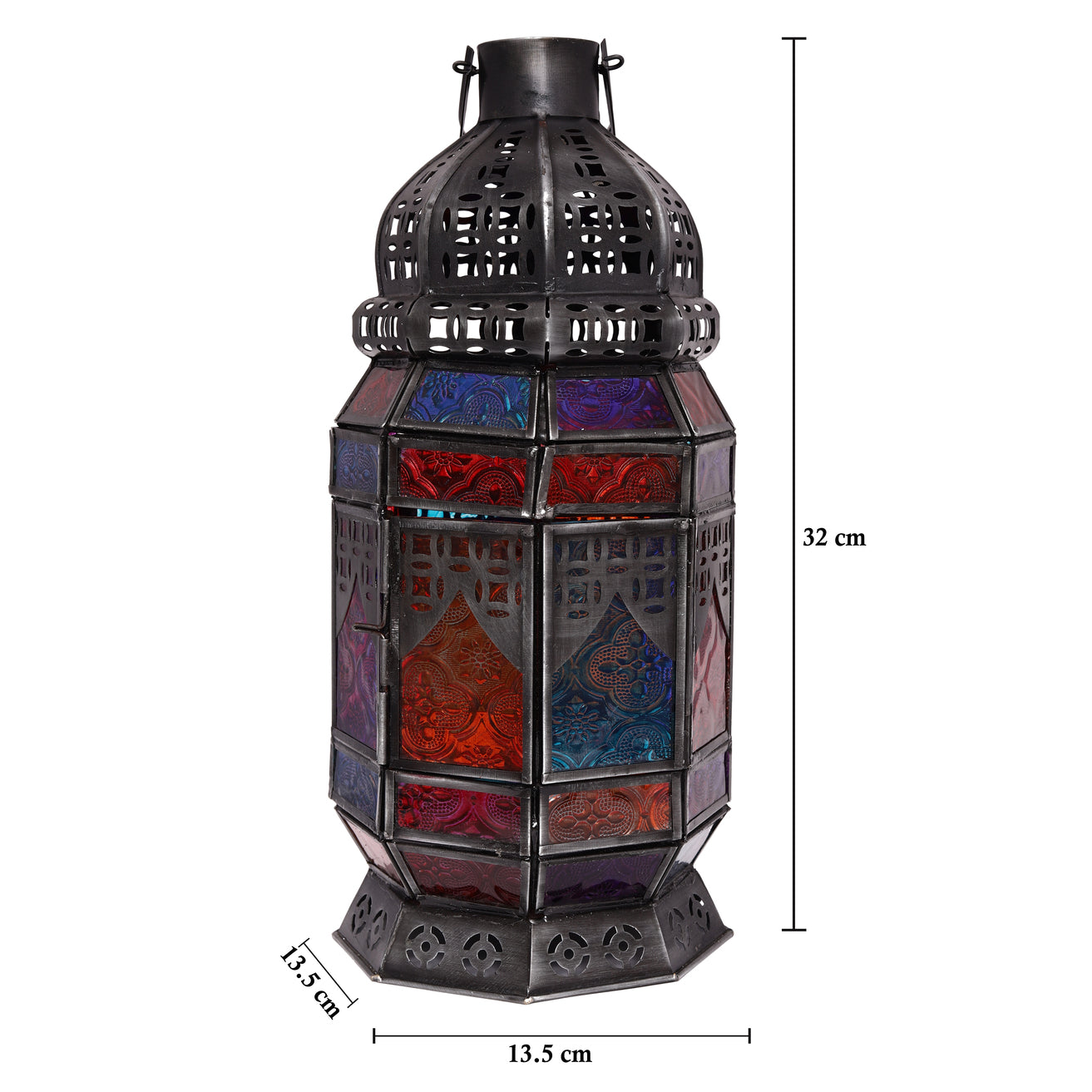 فانوس مغربي يدوي أصيل - كبير الحجم