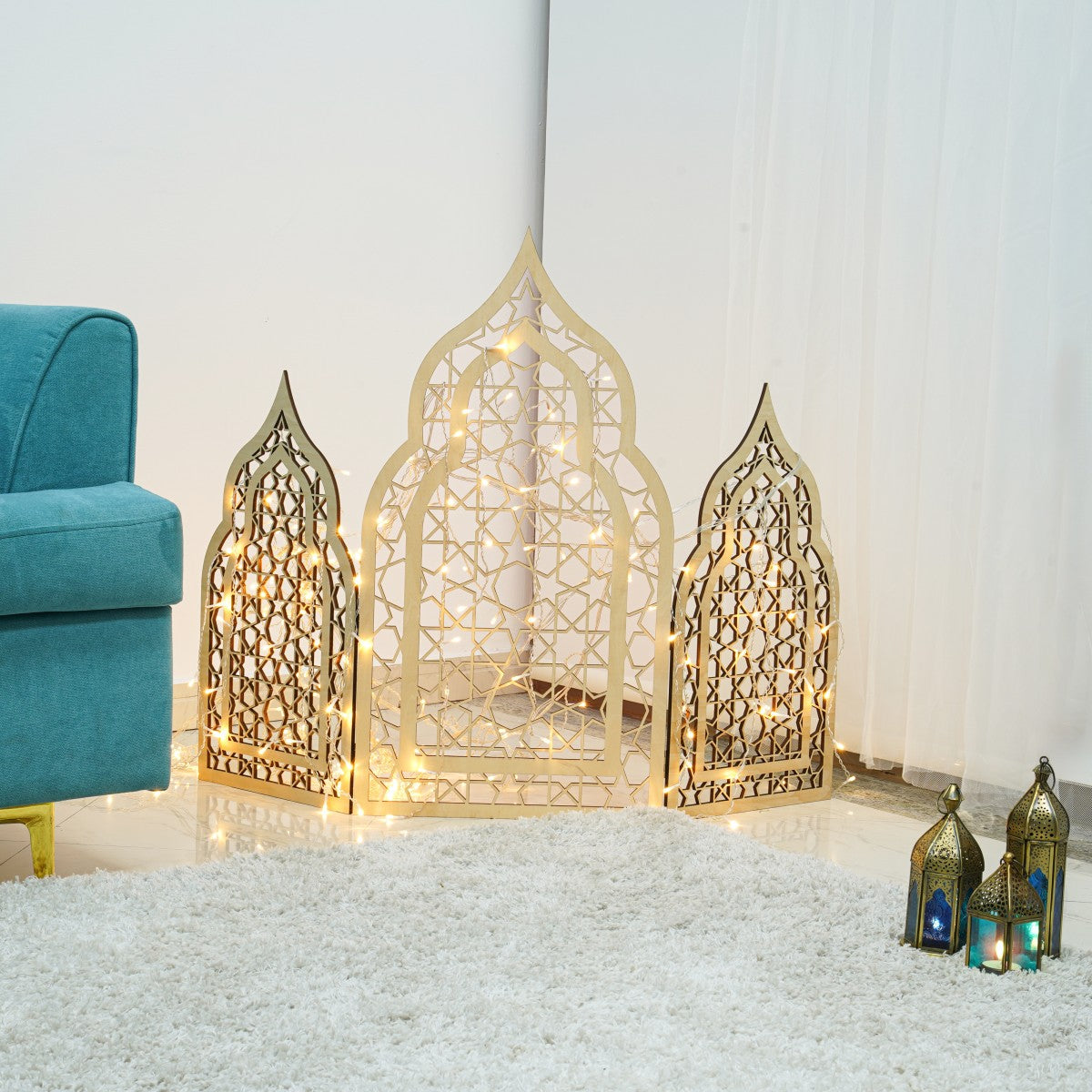 مجسم المساجد الثلاثة الخشبي