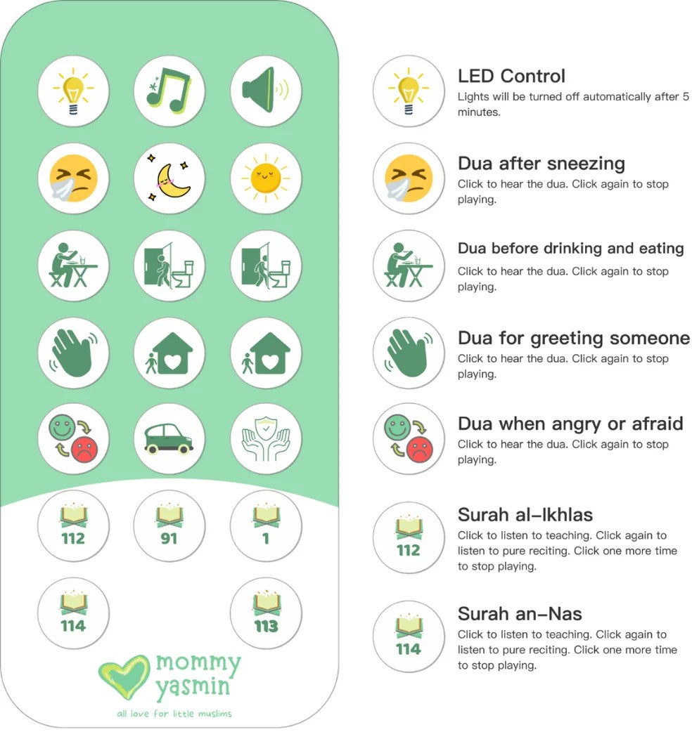 دمية الأطفال الناطقة بالقرآن - بشرة داكنة