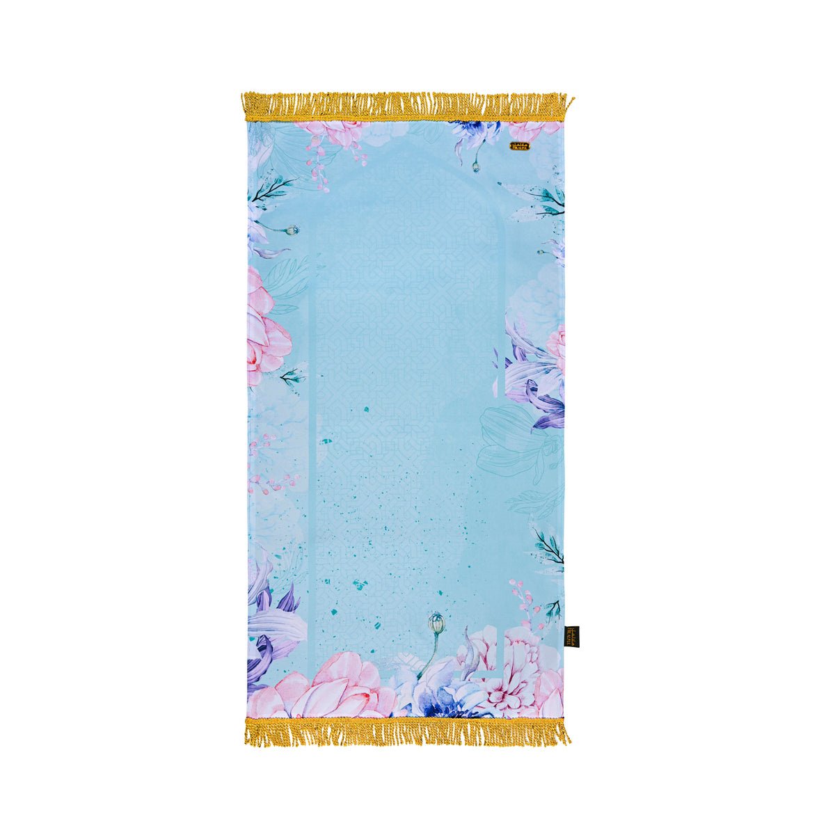 سجادة صلاة بشرابة ذهبية