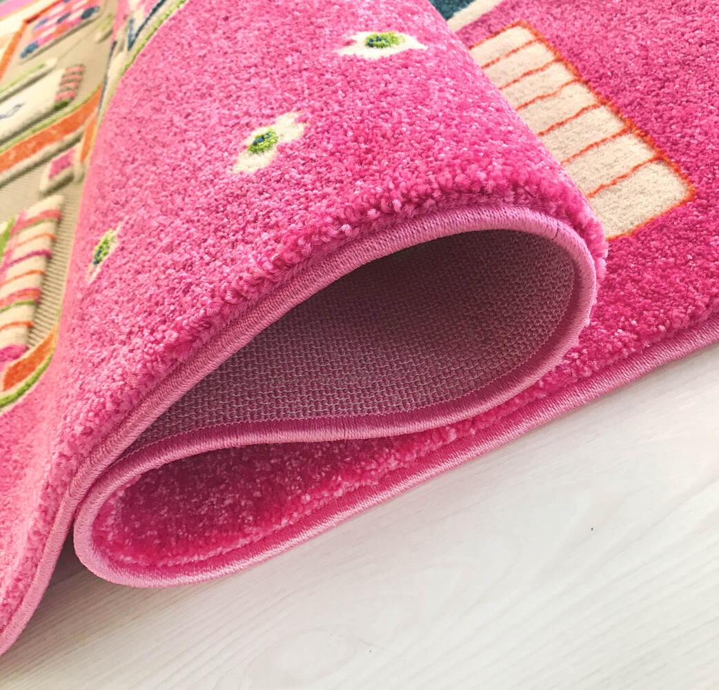 IVI 3D Playhouse Pink Design Carpet