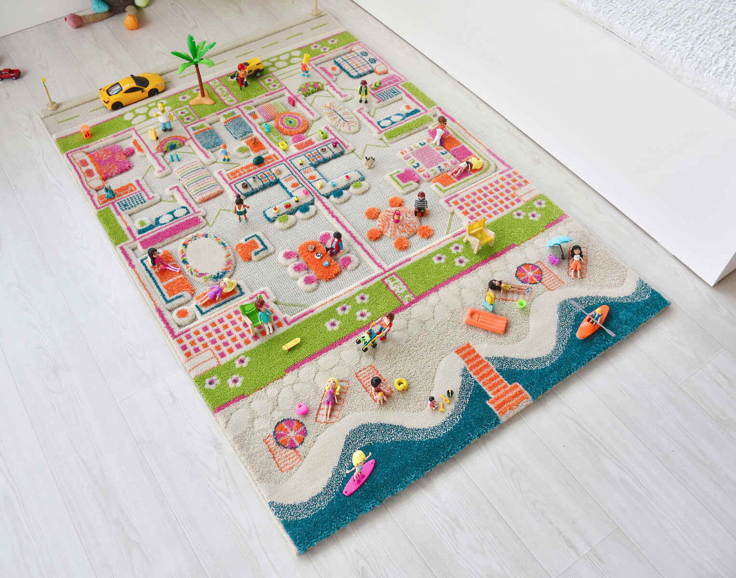 IVI 3D Play Carpet, Beach Playhouse design - Medium Size