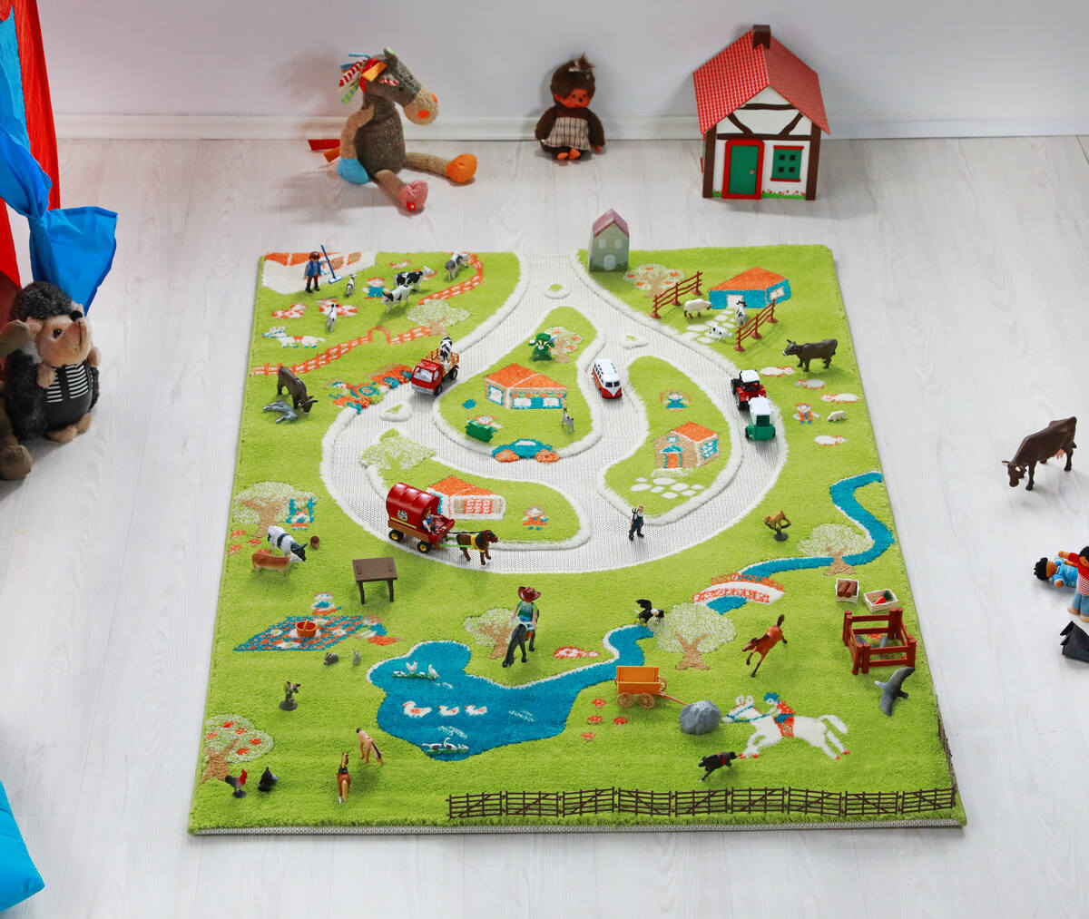 IVI 3D Play Carpet, Farm Design