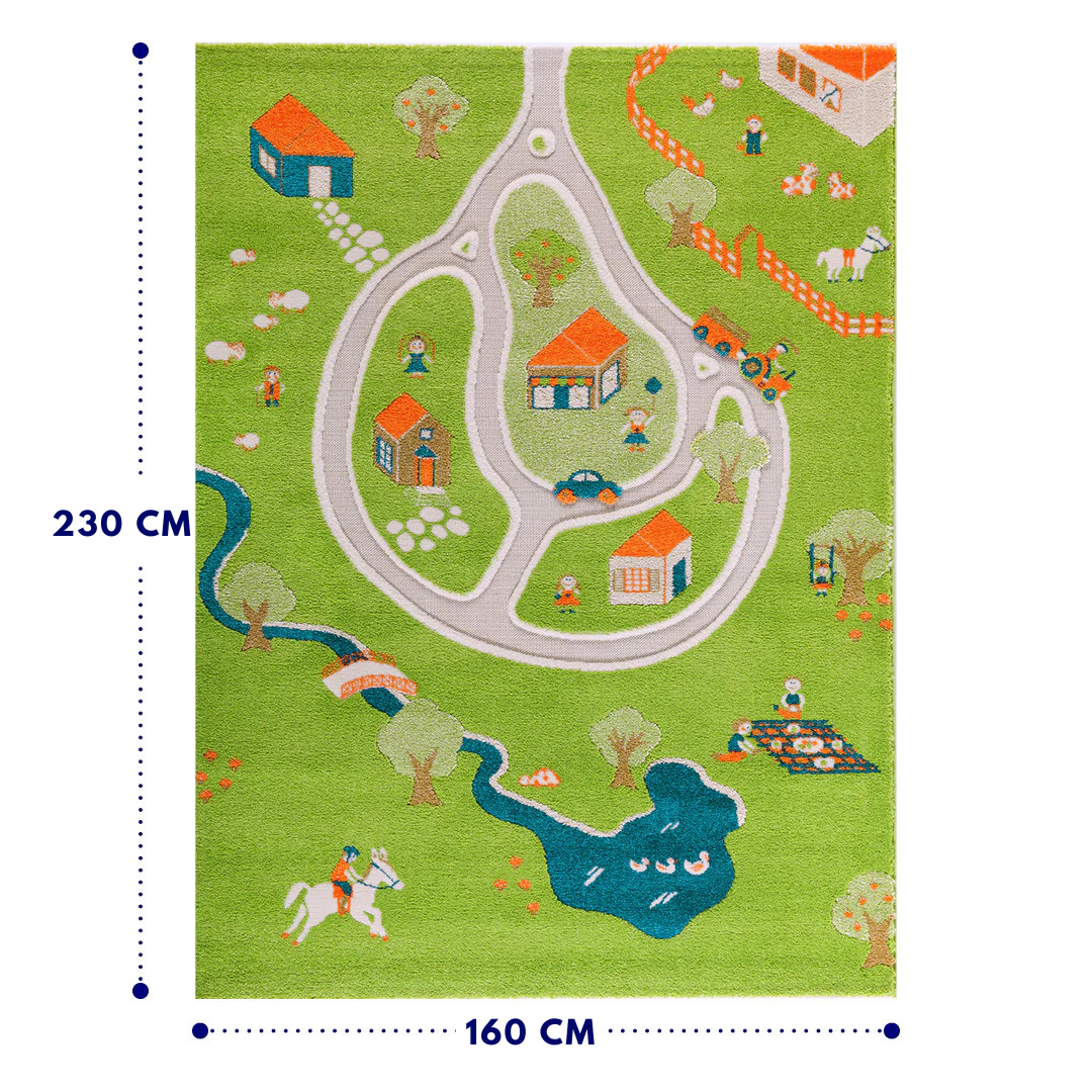 IVI 3D Play Carpet, Farm Design