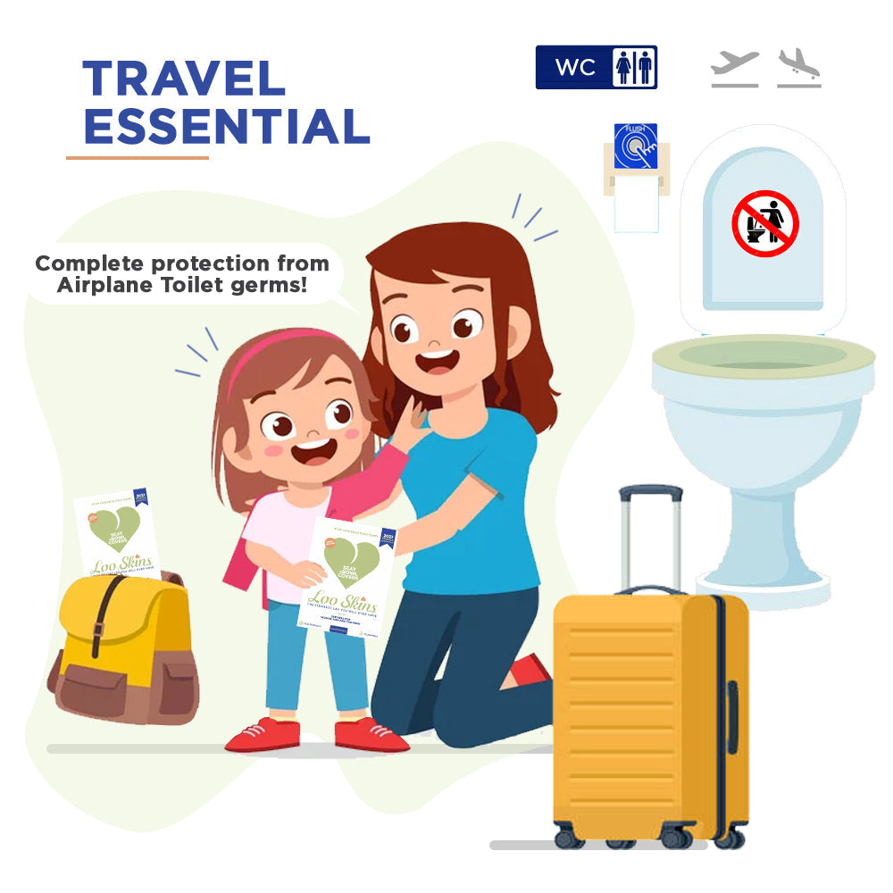 أغطية المرحاض - غطاء المقعد والوعاء (عبوة من 5)