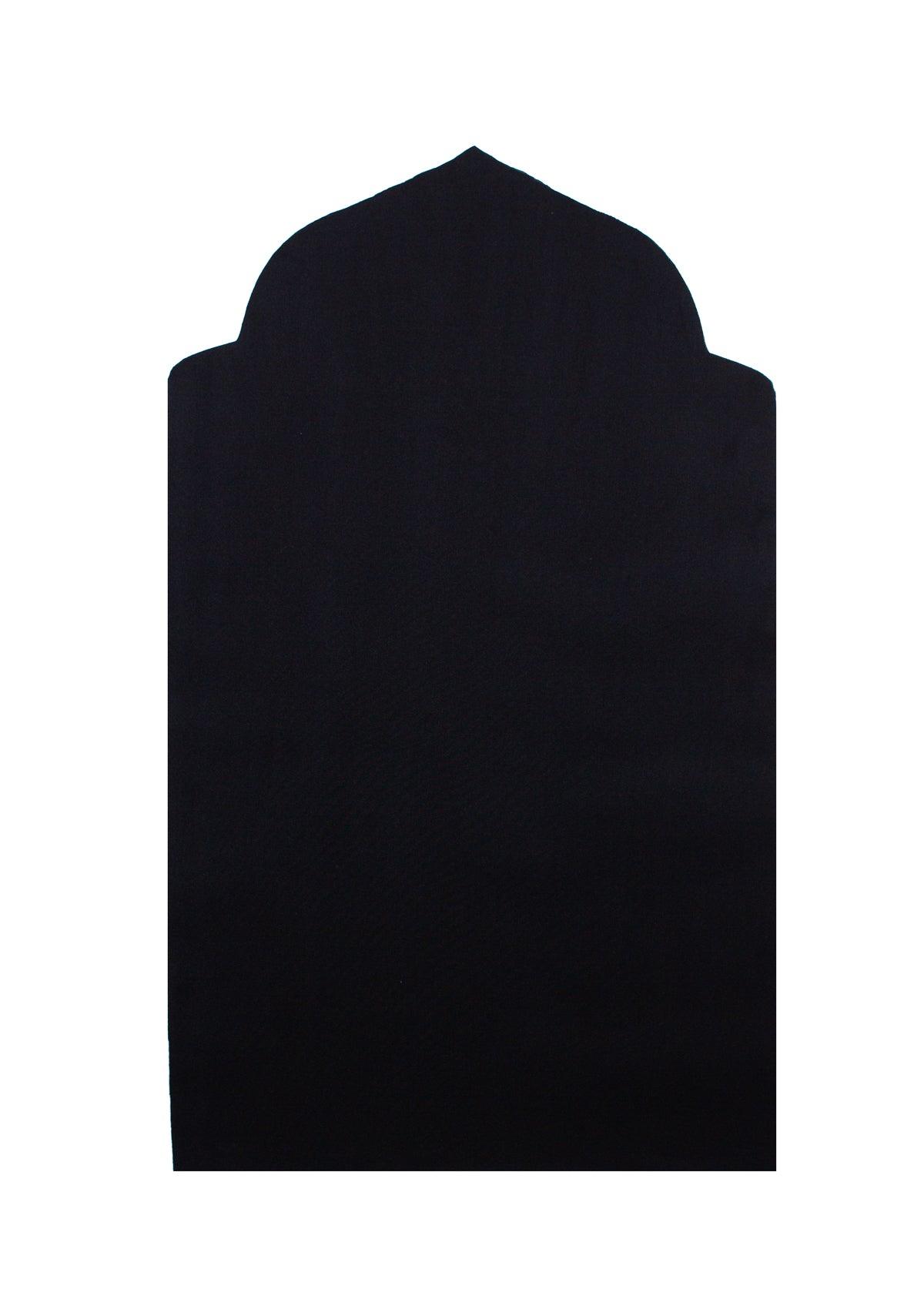 Pocket Prayer Mat, Black - Istiqaamah - Hilalful