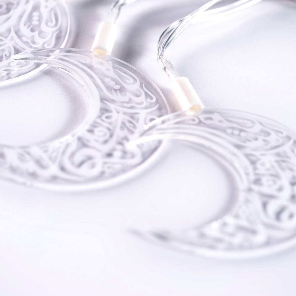 
                      
                        Premium acrylic Ramadan Light string, crescent design
                      
                    