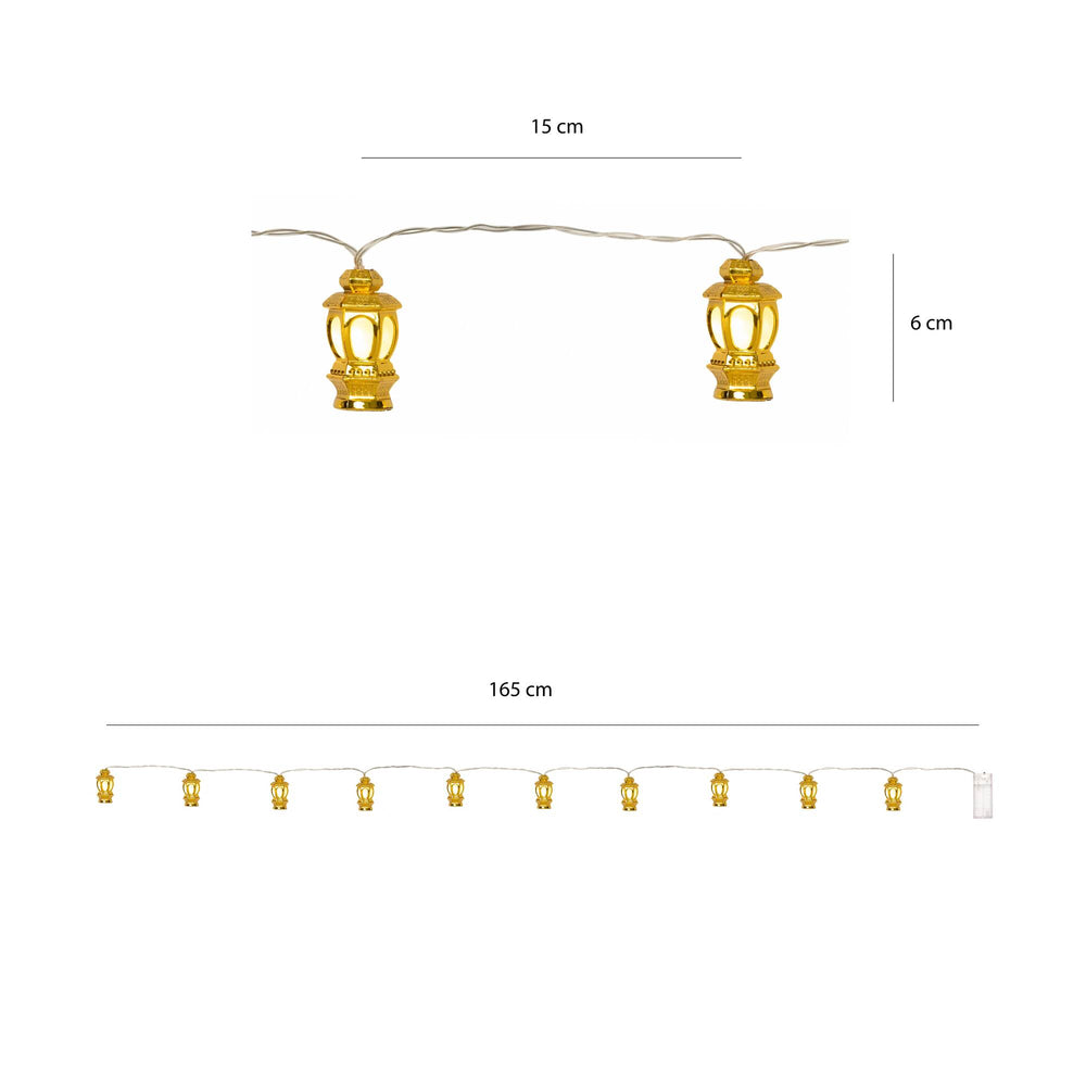 
                      
                        Ramadan Golden Lantern Light String
                      
                    