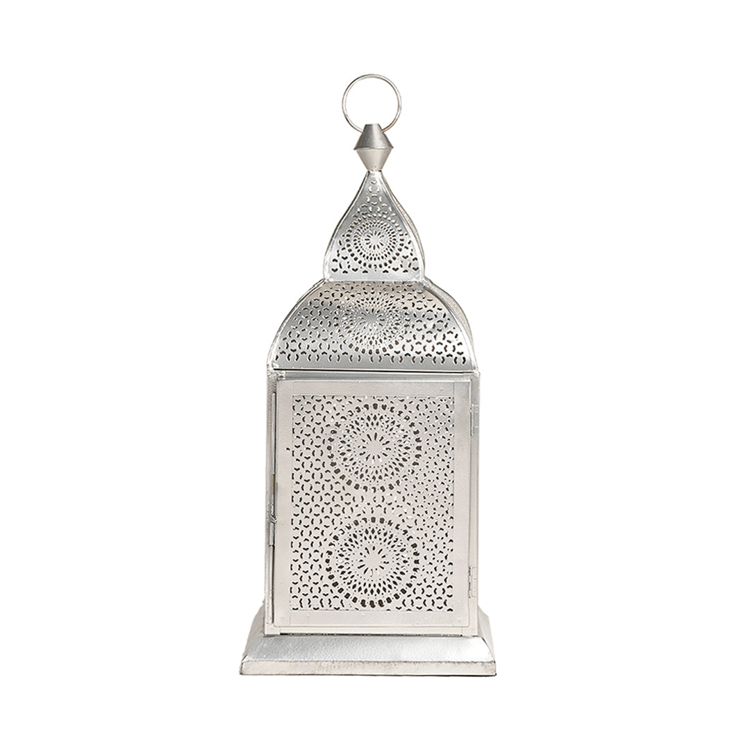 Authentic Handmade Chakra Lantern - Silver