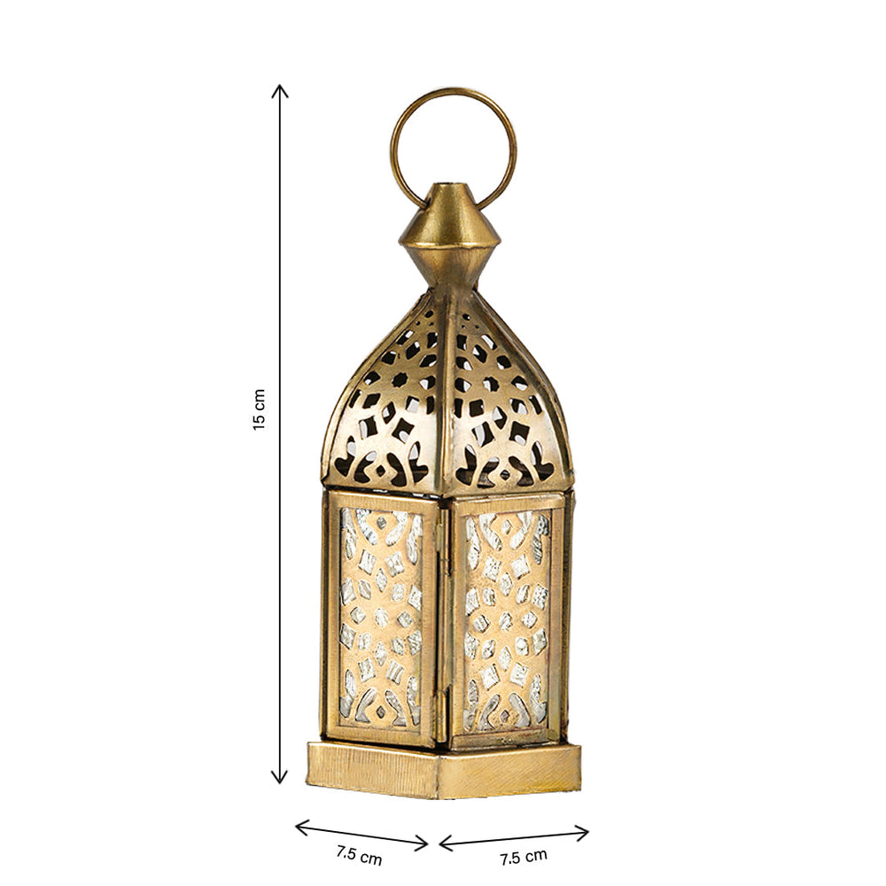 
                      
                        Classic Mini Brass Antique Lantern - Clear Glass
                      
                    