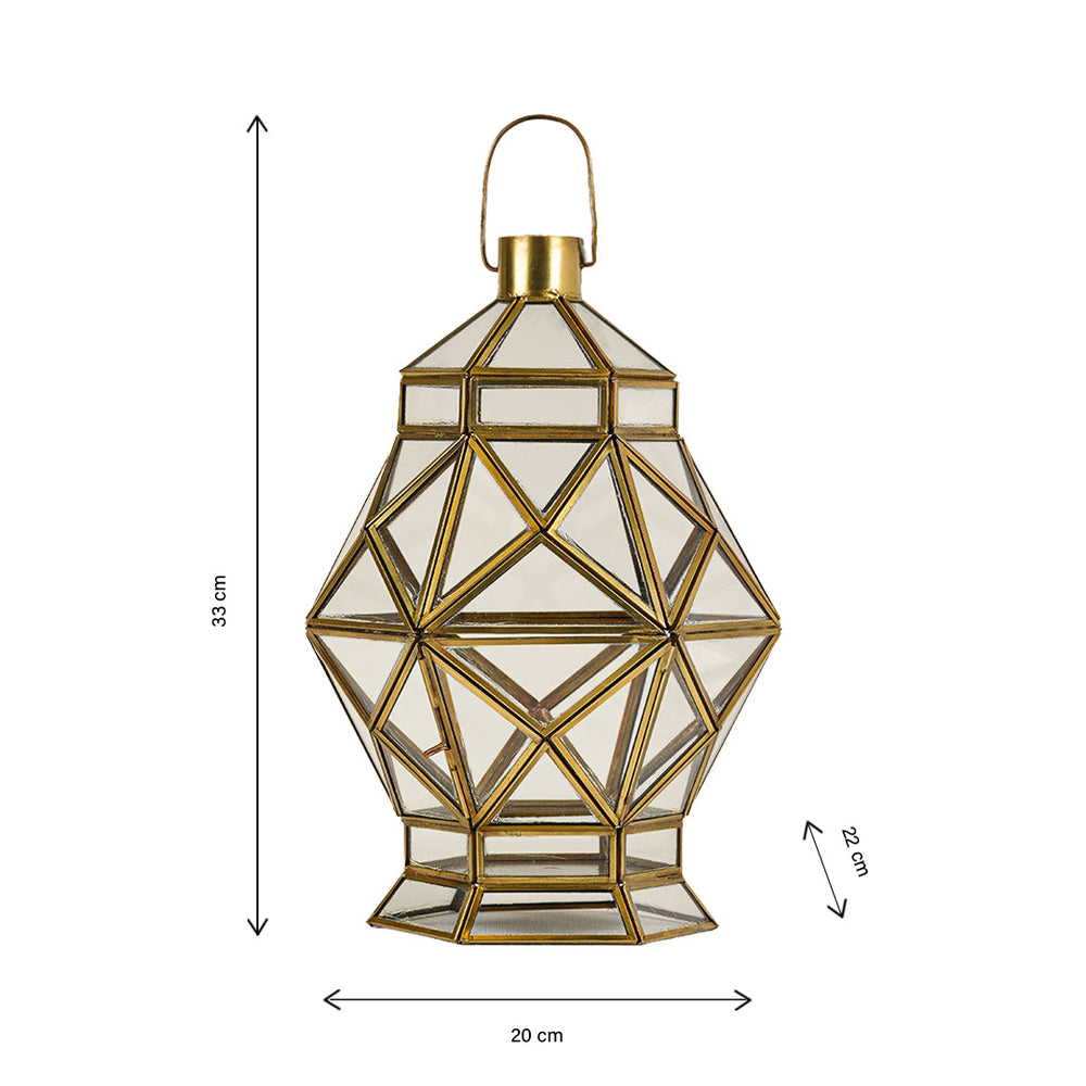 
                      
                        Contemporary Diamond Lantern - Clear Glass
                      
                    