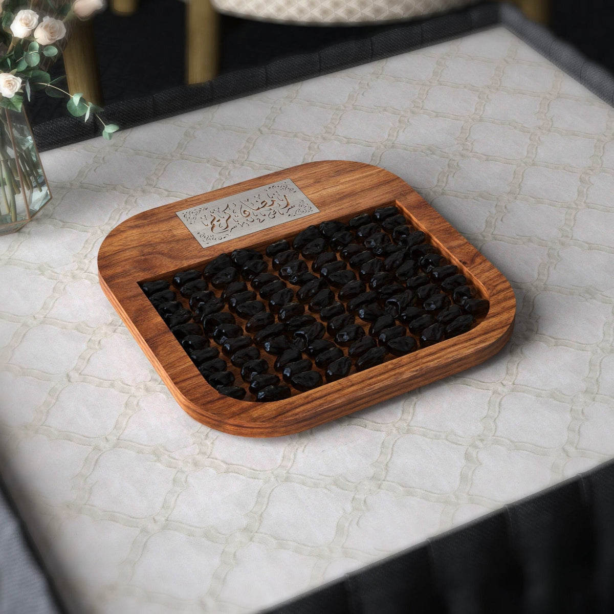 Ramadan Wooden Serving Platter