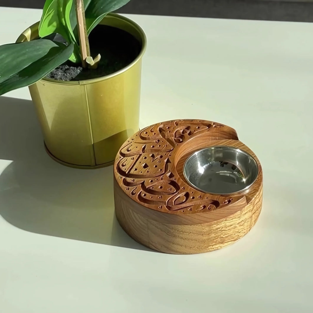 Ramadan Wooden Crescent Incense Burner