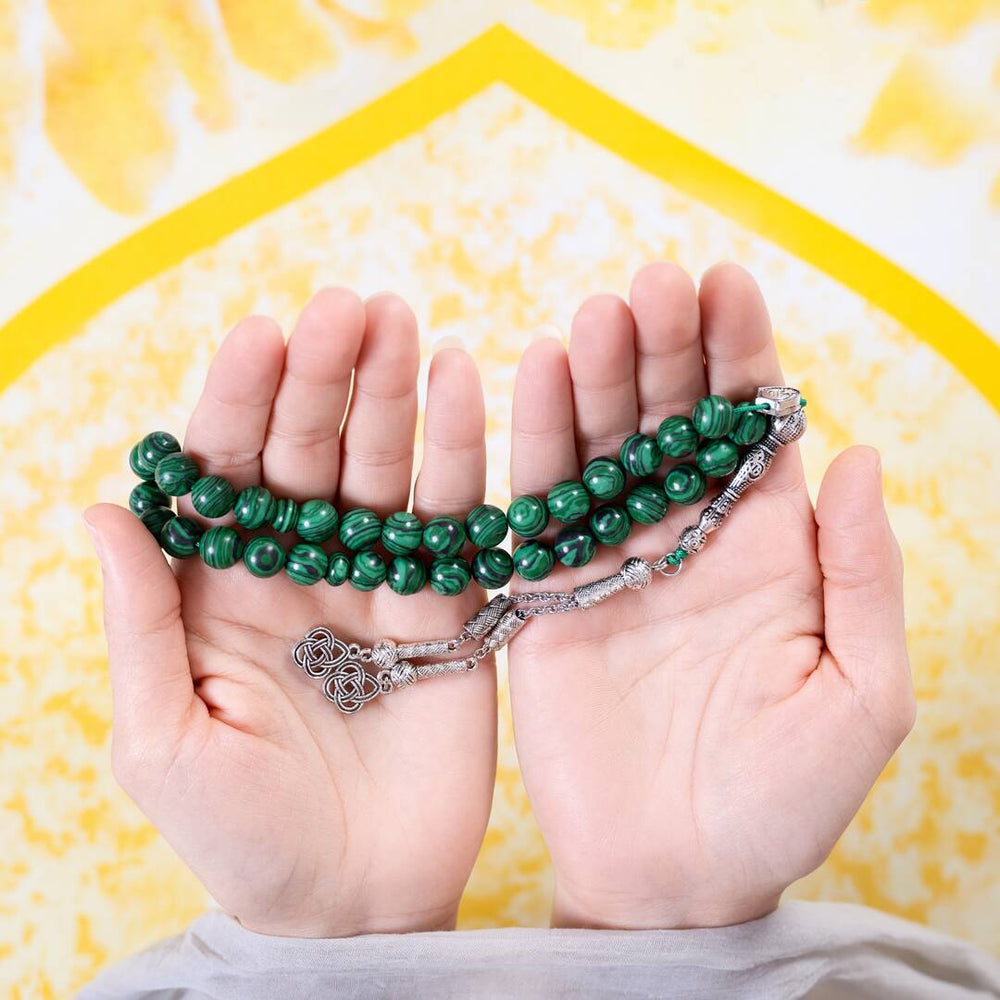 Muslim Prayer beads - Malachite