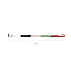 UAE Flag Color Prayer Beads (99 beads)