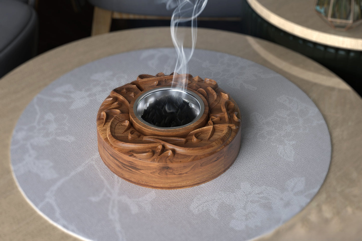 3D Round Incense Burner