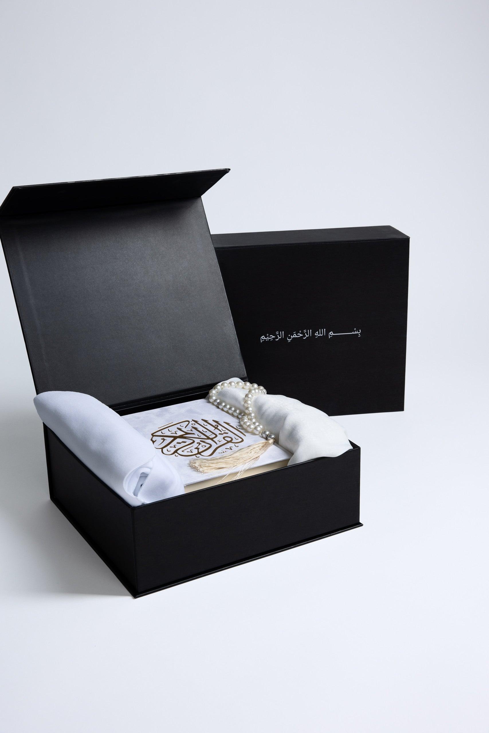 Prayer Gift Box For Women, White - "Al Ibaada" - Hilalful