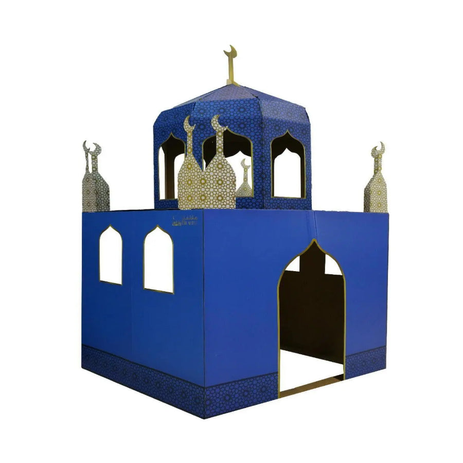 مسجد لعب من الكرتون الساحر باللون الأزرق