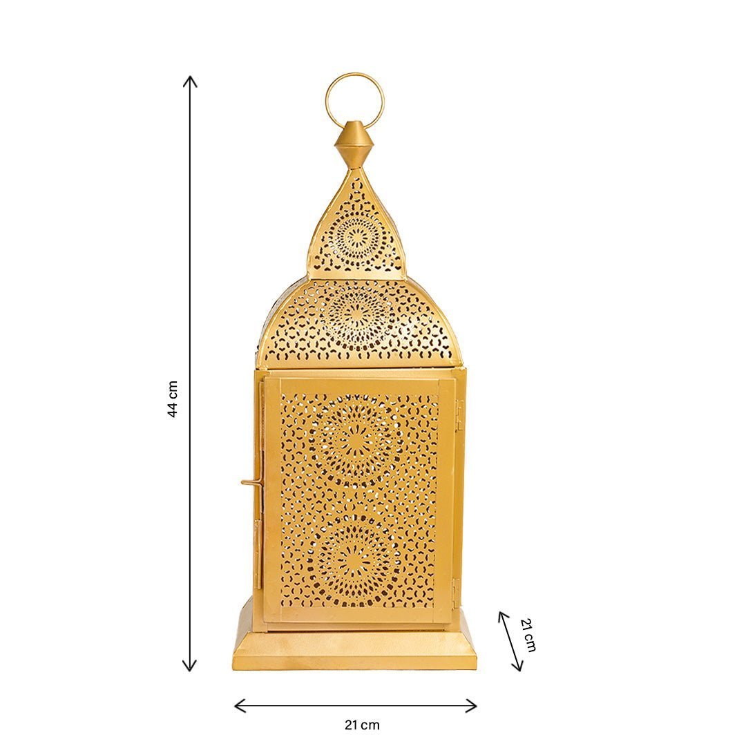 Authentic Handmade Chakra Lantern - Golden - Hilalful