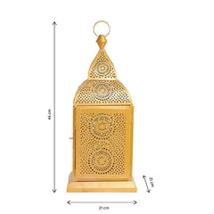 Authentic Handmade Chakra Lantern - Golden - Hilalful