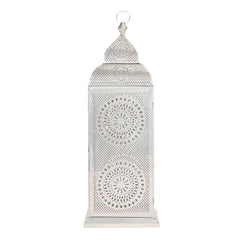 Authentic Handmade Chakra Lantern - Silver - Hilalful