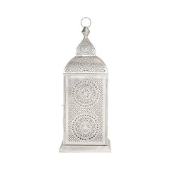 Authentic Handmade Chakra Lantern - Silver - Hilalful