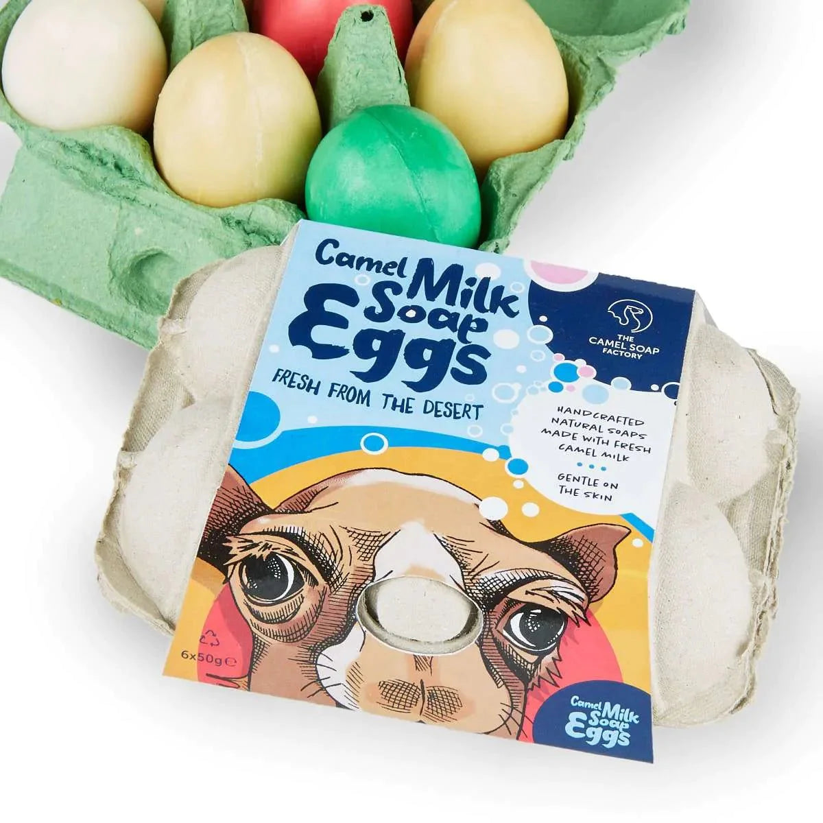 Camel Milk Kids Soap - Eggs Shape in a box of 6 - Hilalful