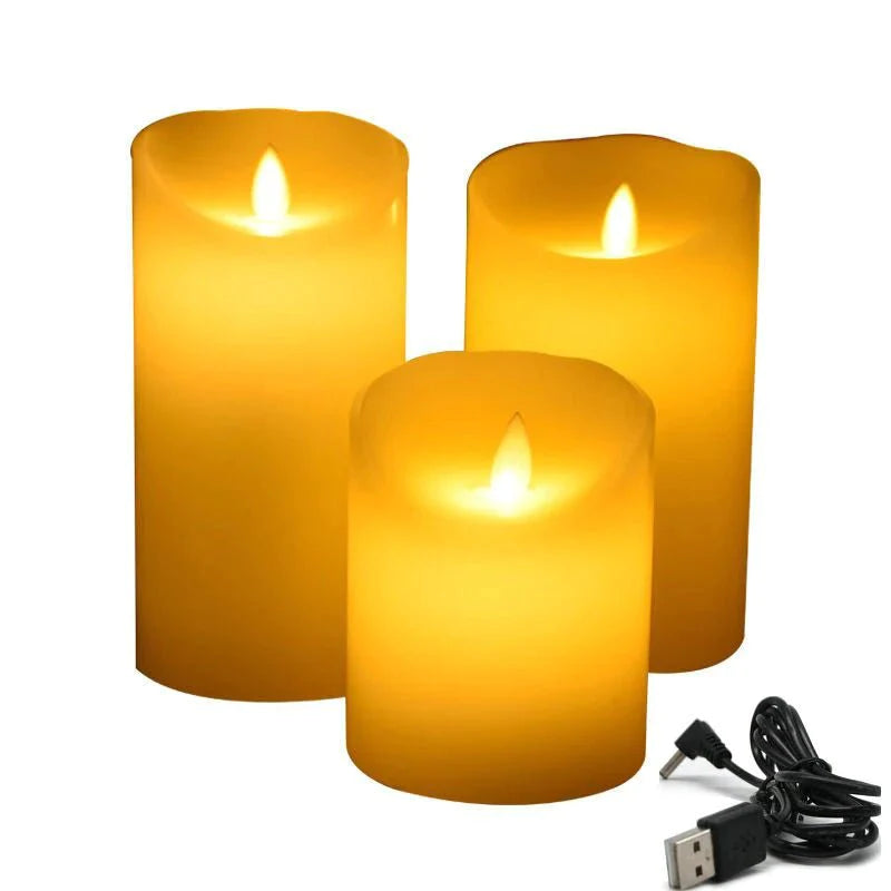 Candle USB Chargeable - Hilalful