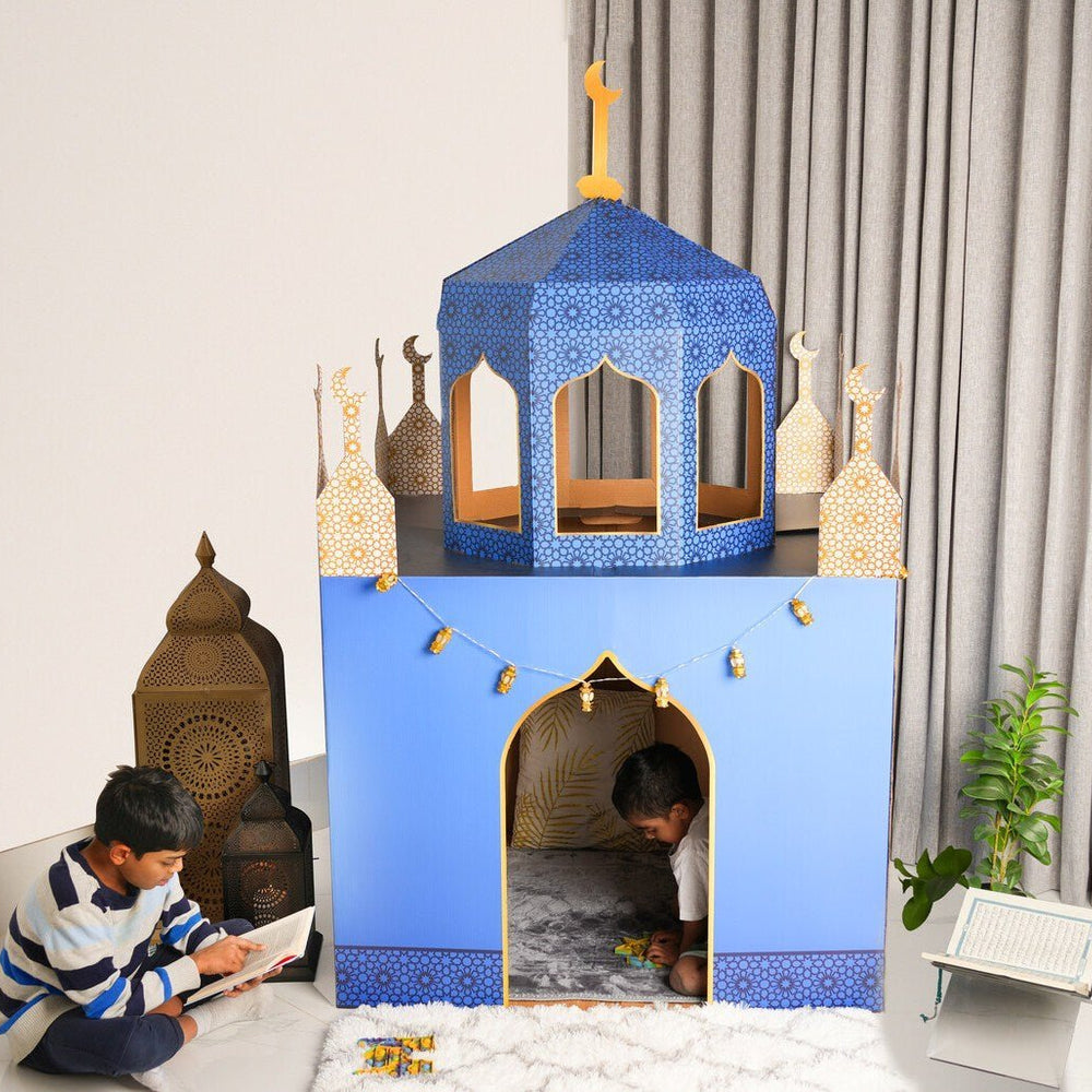 Charming Blue Cardboard Playmosque