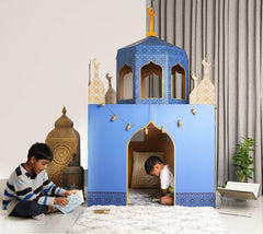 Charming Blue Cardboard Playmosque - Hilalful