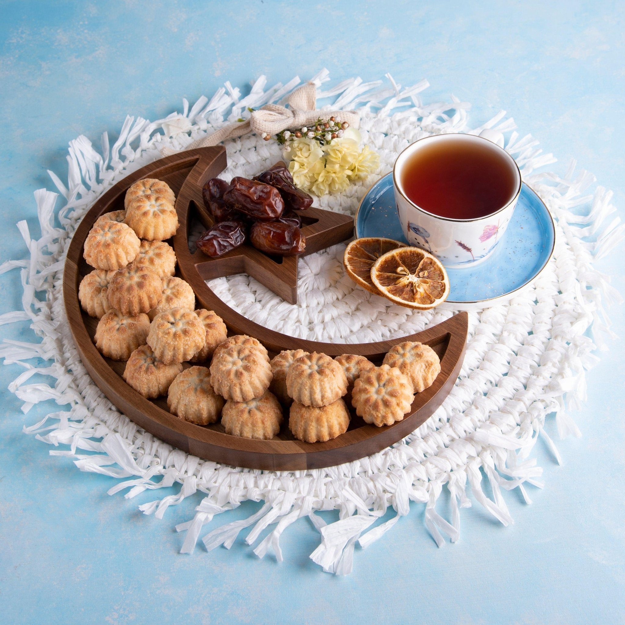 Crescent & Star - Acacia Wooden Tray