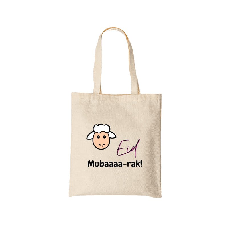 
                      
                        Eid Mubaaaa-rak Tote Bag - English/Hindi
                      
                    