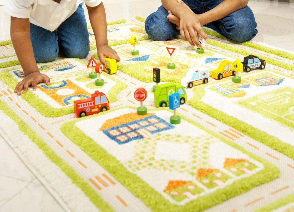 Fun Tribe Wooden Vehicles & Road Signs Set