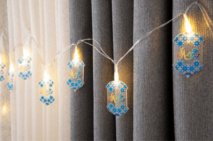 HILALFUL Eid Mubarak LED Light String