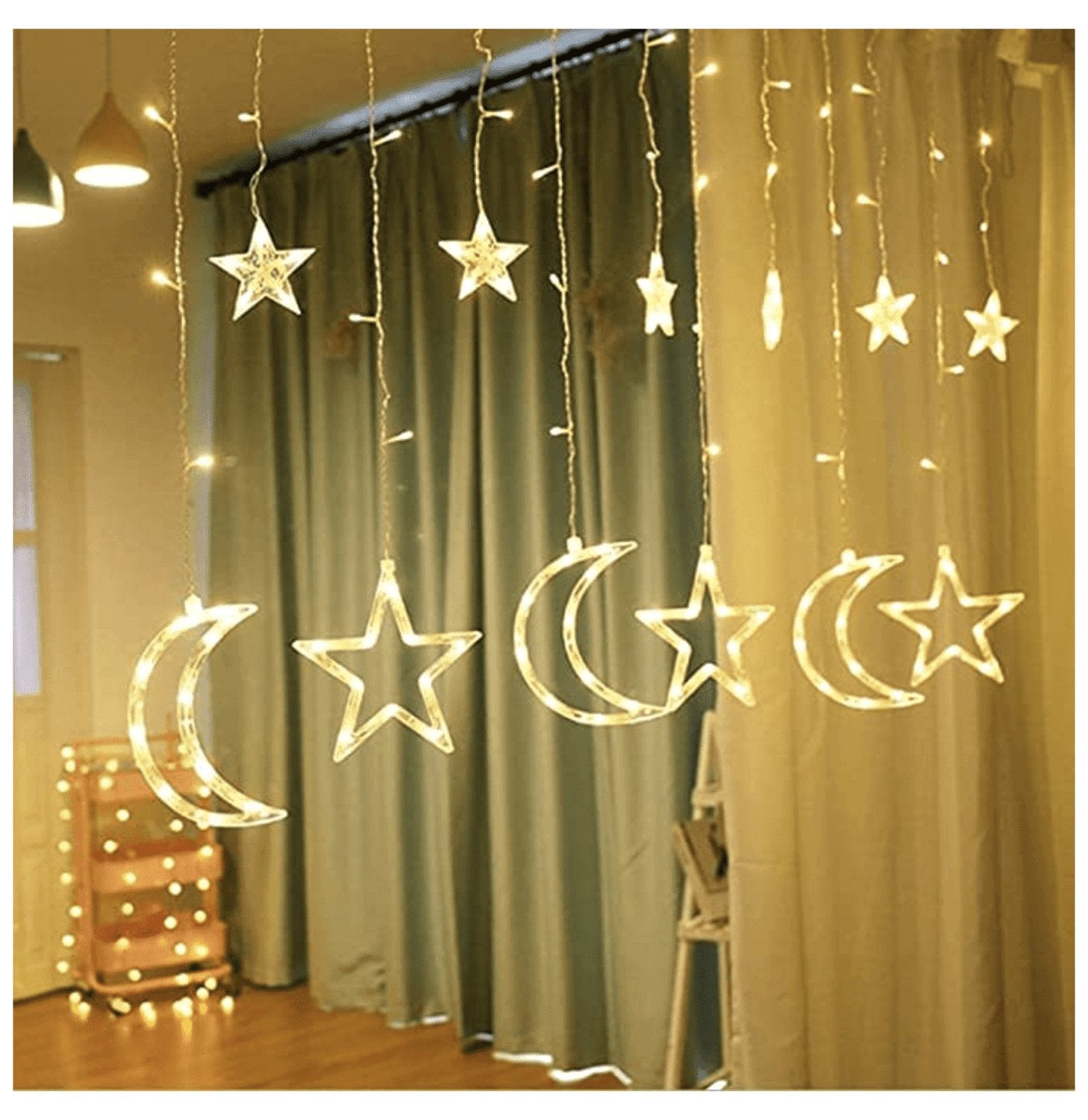 Hanging Moon & Star String - 3.5m