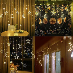 Hanging Moon & Star String - 3.5m