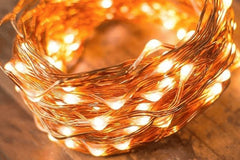 HilalFul String Lights 10m Wire 100 LEDs Home Decor (Warm White) USB powered