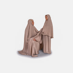 Muslim Princess 2 piece set - Small (3/4Y) - Mocha