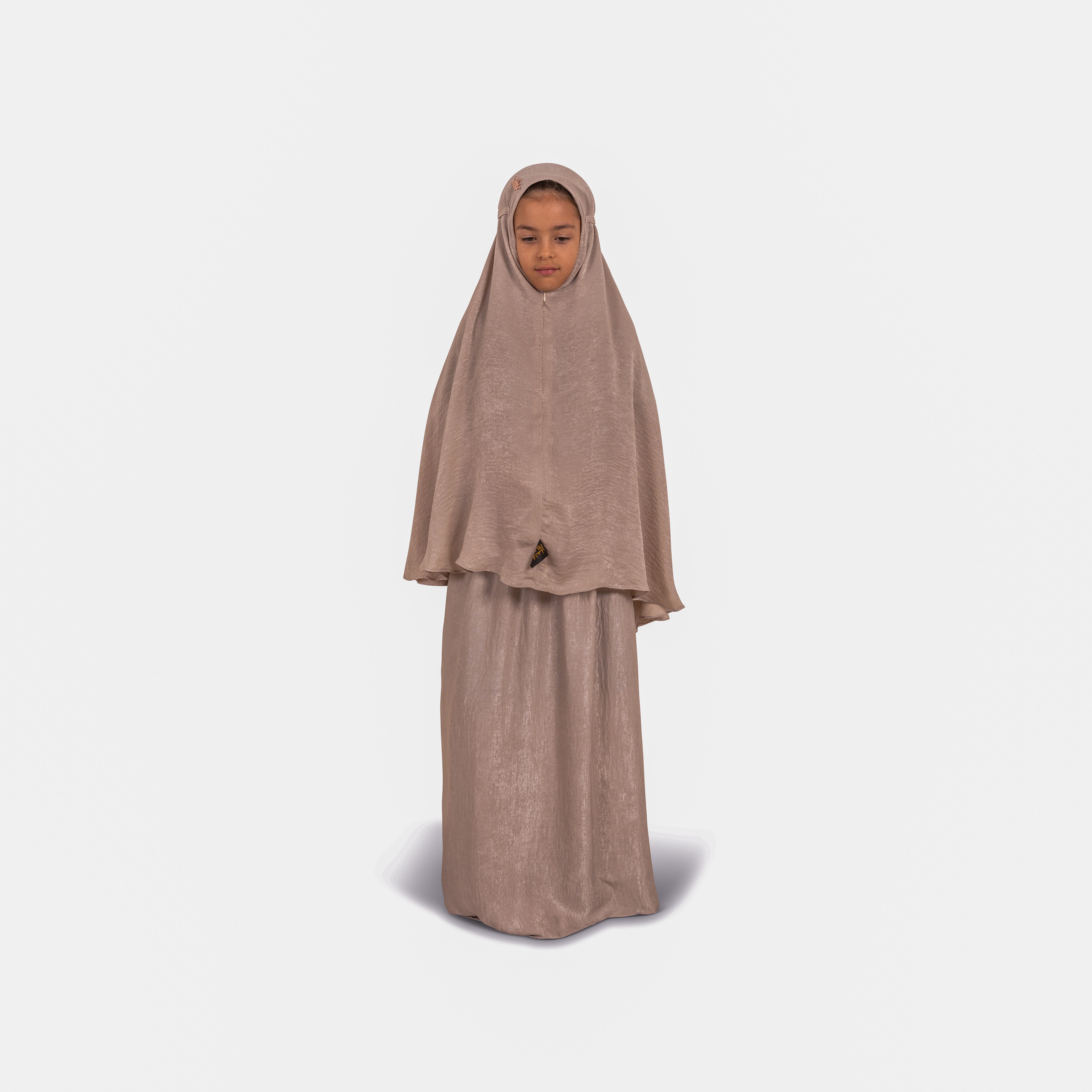 Muslim Princess 2 piece set - Small (3/4Y) - Mocha