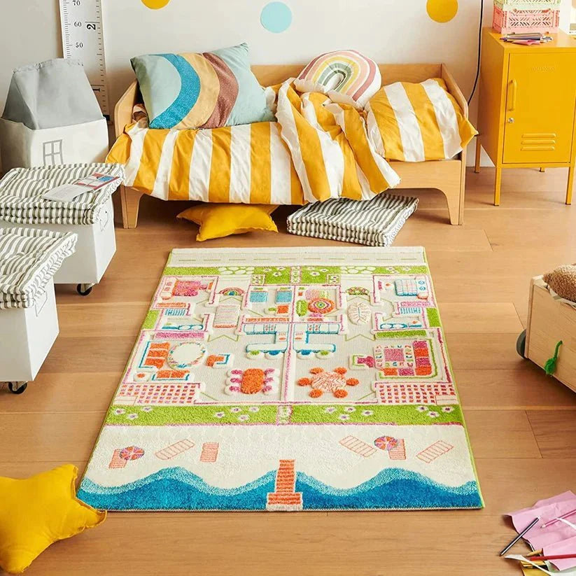 IVI 3D Play Carpet, Beach Playhouse design - Medium Size