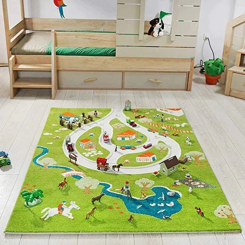 IVI 3D Play Carpet, Farm Design