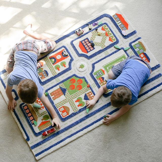 
                      
                        IVI 3D Play Carpet, Traffic Blue Design
                      
                    